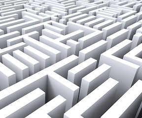 Image showing Maze Shows Challenge Or Complexity