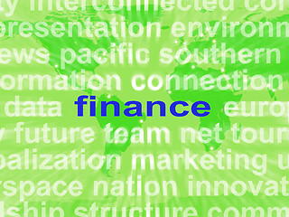 Image showing Finance Word Cloud Shows Money Investment