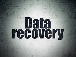 Image showing Information concept: Data Recovery on Digital Paper background