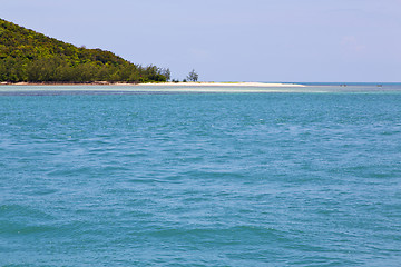 Image showing  south   thailand kho  bay  coastline of   lagoon and tree 