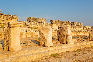 Image showing  anatolia pamukkale    old construction  