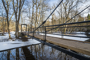 Image showing Bridge across the canal