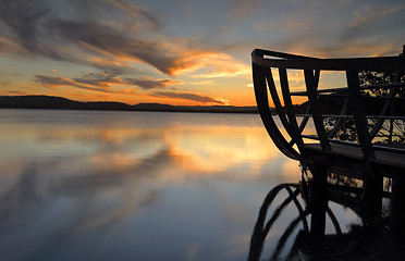 Image showing Sunset views from Kincumb er Australia