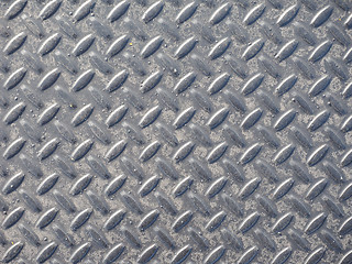 Image showing Grey steel diamond plate background