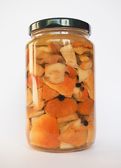 Image showing Porcini mushroom jar