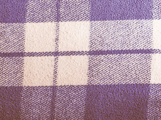 Image showing Retro looking Blue tartan background