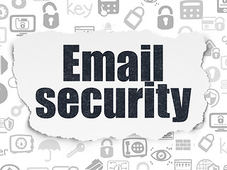 Image showing Privacy concept: Email Security on Torn Paper background