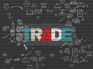 Image showing Finance concept: Trade on wall background