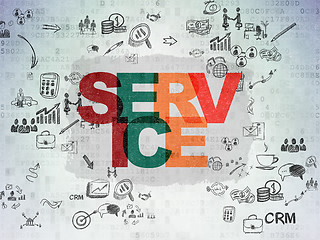 Image showing Business concept: Service on Digital Paper background