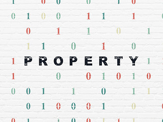 Image showing Business concept: Property on wall background