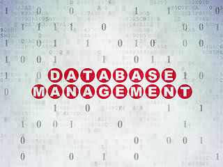 Image showing Programming concept: Database Management on Digital Paper backgr