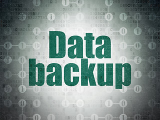 Image showing Data concept: Data Backup on Digital Paper background