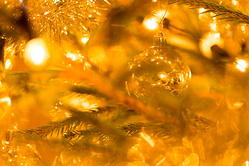 Image showing Abstract blurry christmas background