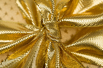 Image showing detail of golden ribbon 