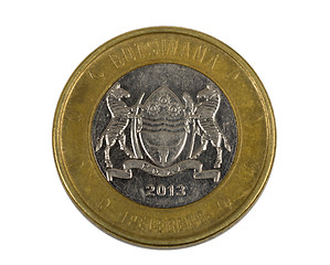 Image showing Detail of Botswana Pula coin