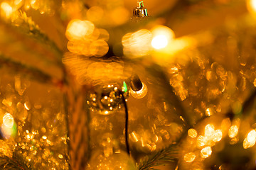 Image showing Abstract blurry christmas background