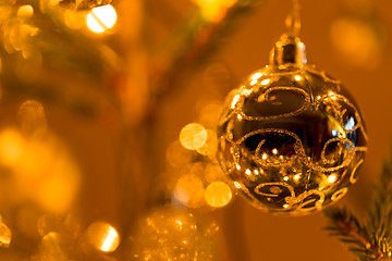 Image showing Abstract blurry christmas background