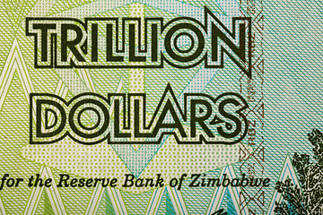 Image showing Zimbabwe twenty billion dollars banknote