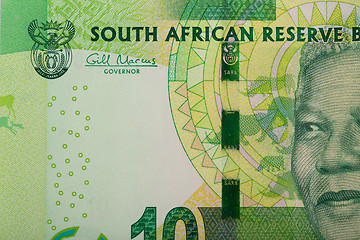 Image showing detail of sout african rand