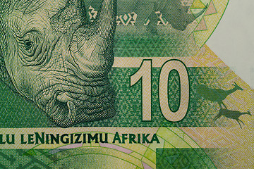 Image showing detail of sout african rand