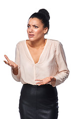 Image showing Frustrated business woman