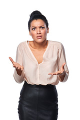 Image showing Frustrated business woman
