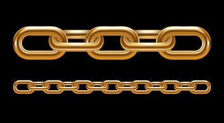 Image showing Metal chain links