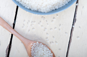 Image showing raw white rice 