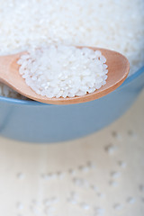 Image showing raw white rice 