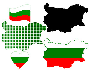 Image showing map of Bulgaria