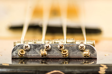 Image showing Electric bass bridge