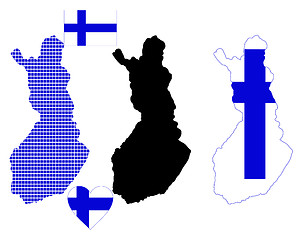 Image showing map of Finland