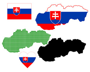 Image showing map of Slovakia