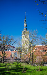 Image showing View of the Old Tallinn beautiful spring day