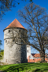 Image showing View of the Old Tallinn beautiful spring day