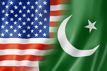 Image showing USA and Pakistan flag