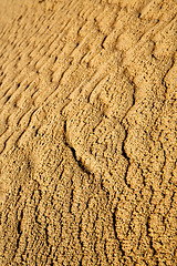 Image showing   brown  dune in the sahara morocco desert 