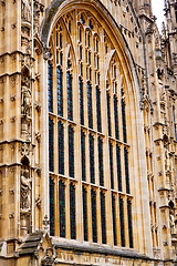 Image showing old in   window    structure and sky