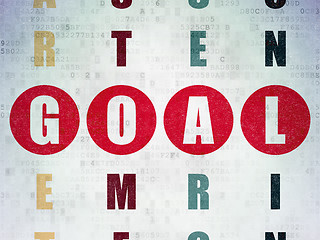 Image showing Advertising concept: Goal in Crossword Puzzle