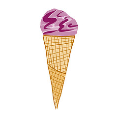 Image showing Ice cream cone