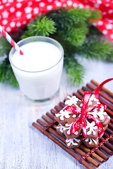 Image showing cookies with milk