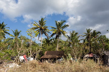 Image showing indonesian house - shack on beach