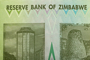 Image showing Zimbabwe twenty billion dollars banknote