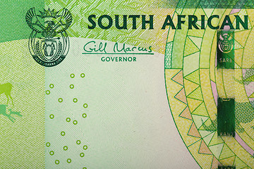 Image showing detail of sout african rand