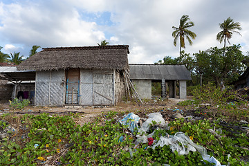 Image showing indonesian house - shack on beach