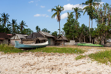 Image showing indonesian house - shack on beach