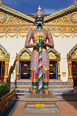 Image showing Sculpture at the Thai temple Wat Chayamangkalaram