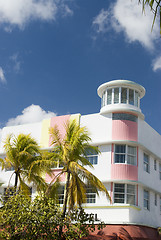 Image showing art deco hotel south beach miami