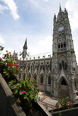 Image showing basilica quito ecuador