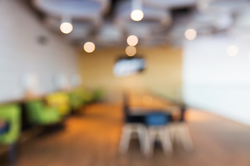 Image showing restaurant interior bokeh